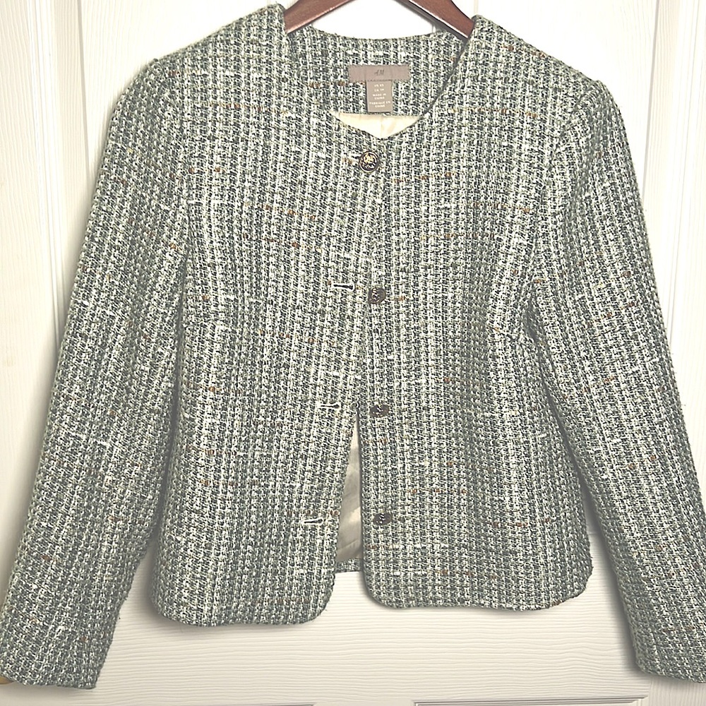 H&M Green and Gold Jacket